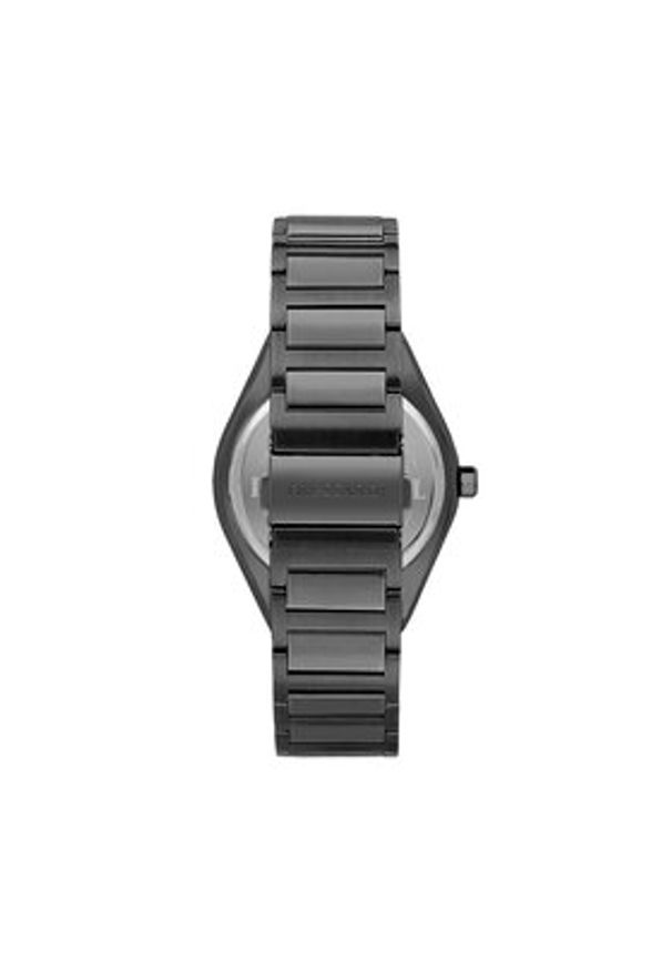 Trussardi Jeans - Trussardi Zestaw zegarek i etui na karty R2453156007 Czarny. Kolor: czarny