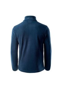 Hi-tec - Bluza Polarowa Męska Nader. Kolor: niebieski. Materiał: polar. Sezon: zima. Sport: turystyka piesza
