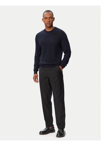 BOSS Sweter H-Leno 50565469 Granatowy Regular Fit. Kolor: niebieski. Materiał: wełna #5