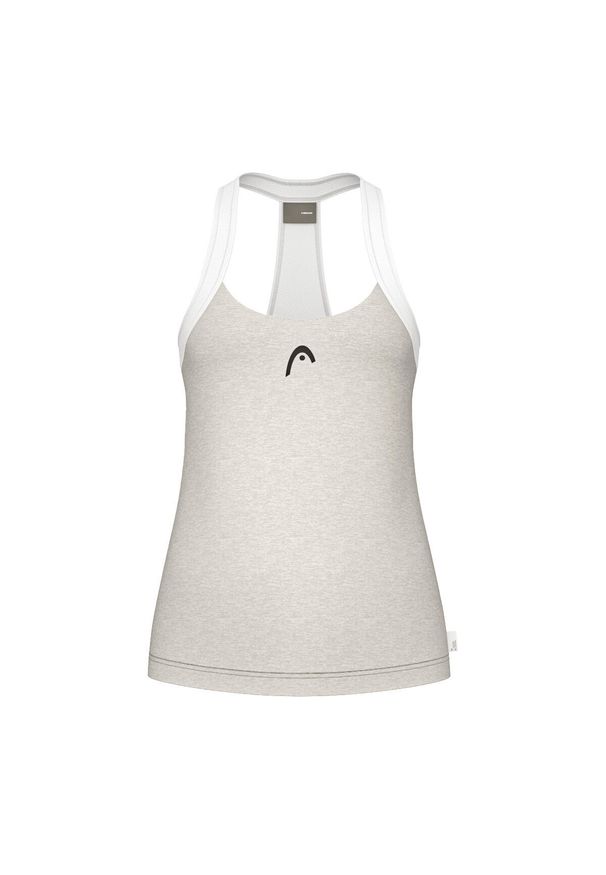 Damski tank top Head Play Tech. Kolor: beżowy, szary, wielokolorowy. Długość rękawa: bez rękawów. Sport: tenis