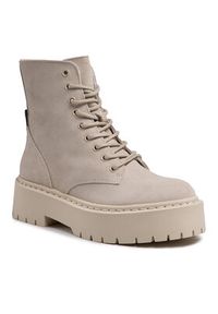 Steve Madden Trapery Skylar SM11001184-03002-846 Beżowy. Kolor: beżowy. Materiał: skóra, zamsz