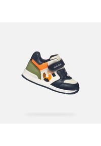 Buty dziecięce Geox Rishon. Kolor: pomarańczowy, niebieski, wielokolorowy