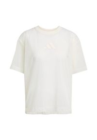 Adidas - Koszulka ALL SZN Soft Lux Mesh. Kolor: biały. Materiał: mesh