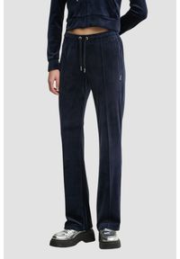 Juicy Couture - JUICY COUTURE Granatowe damskie spodnie dresowe Tina, Rozmiar XS. Kolor: niebieski. Materiał: dresówka #1