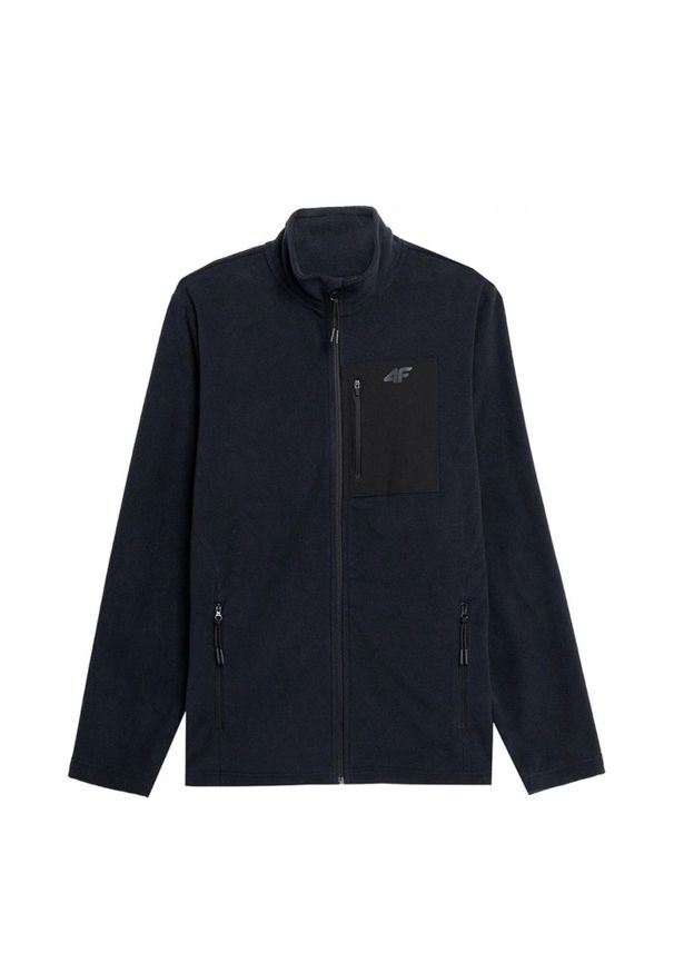 4f - Bluza Męska 4F. Kolor: niebieski. Materiał: polar