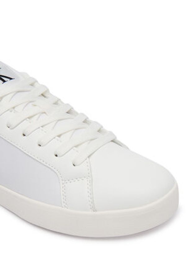 Calvin Klein Sneakersy 3 Cupsole Laceup Pu Mg YW0YW01781 Biały. Kolor: biały. Materiał: skóra