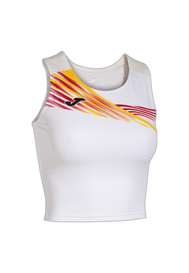 Biustonosz dla kobiet Joma Elite X. Kolor: biały. Sezon: lato. Sport: bieganie