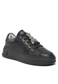 Patrizia Pepe Sneakersy PPJ751 Czarny. Kolor: czarny. Materiał: skóra #1