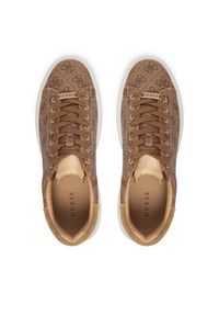 Guess Sneakersy FMPELA FAL12 Brązowy. Kolor: brązowy. Materiał: skóra #3
