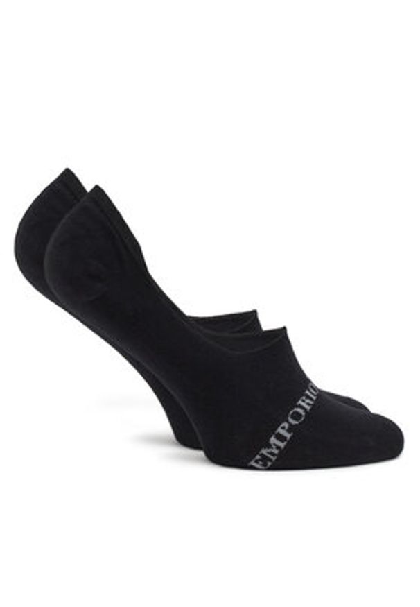 Emporio Armani Underwear Zestaw 3 par stopek męskich 306227 4F254 50620 Czarny. Kolor: czarny. Materiał: bawełna, materiał
