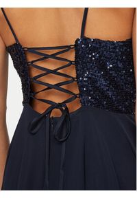 Swing Sukienka wieczorowa 5AI09500 Granatowy Regular Fit. Kolor: niebieski. Materiał: syntetyk. Styl: wizytowy #4
