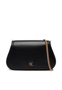 Calvin Klein Torebka Ck Curved Wallet On Chain LV04F1153G Czarny. Kolor: czarny. Materiał: skórzane #4