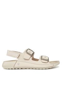 ecco - ECCO Sandały Cozmo 20690302378 Écru. Materiał: skóra