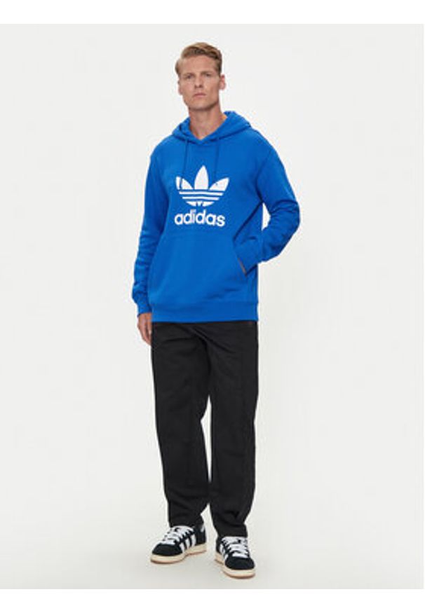 Adidas - adidas Bluza adicolor Classics Trefoil IZ1855 Niebieski Regular Fit. Kolor: niebieski. Materiał: bawełna