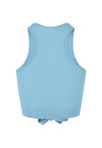 Urban Classics - Womens/Ladies Front Knot Crop Top. Kolor: niebieski