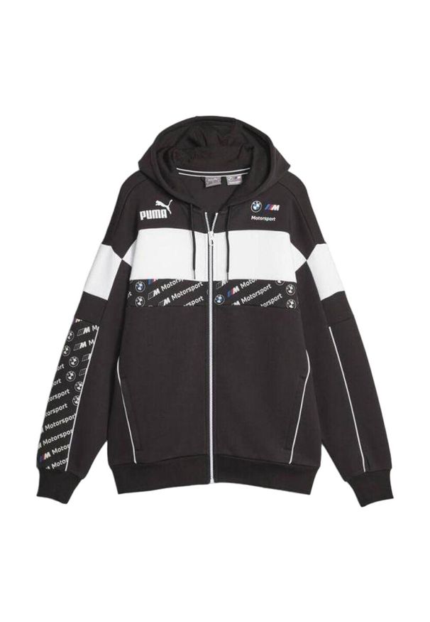 Puma - Bluza Męska Motorsport BMW Z Pełnym Zamkiem Błyskawicznym. Kolor: czarny