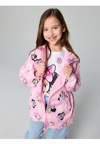 Sinsay - Lekka kurtka wiatrówka z kapturem Minnie Mouse - różowy. Typ kołnierza: kaptur. Kolor: różowy. Wzór: motyw z bajki #1