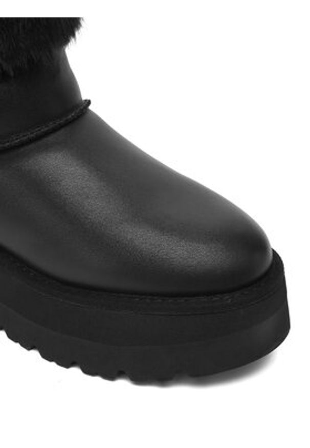 Karl Lagerfeld - KARL LAGERFELD Śniegowce KL48655 Czarny. Kolor: czarny. Materiał: skóra