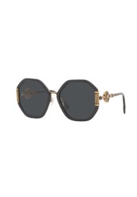 VERSACE - Versace - Okulary przeciwsłoneczne 0VE4413. Kształt: okrągłe. Kolor: czarny #1