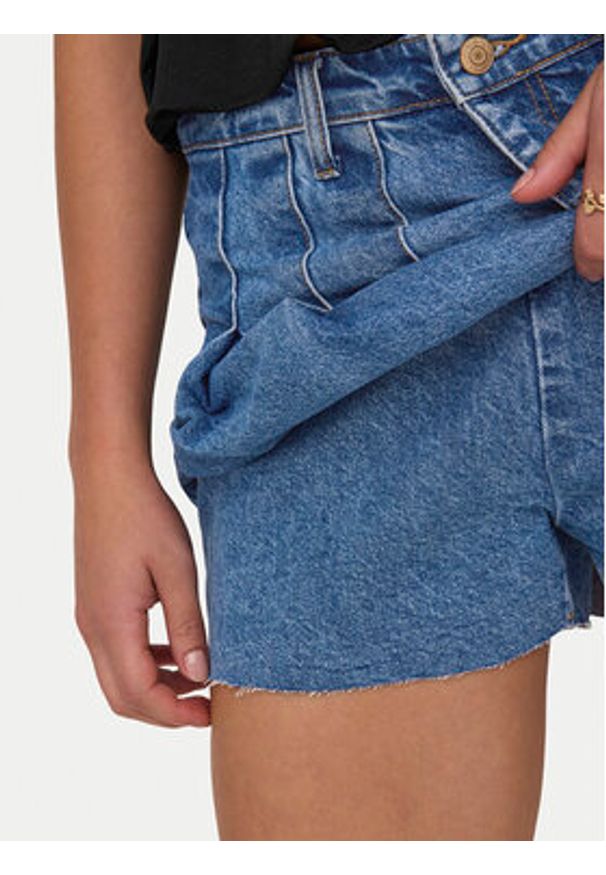 only - ONLY Spódnica jeansowa Kadie 15345569 Niebieski Regular Fit. Kolor: niebieski. Materiał: bawełna