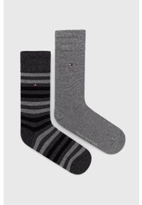 TOMMY HILFIGER - Tommy Hilfiger - Skarpety (2-pack) 472001001. Kolor: szary