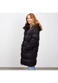 Geox - Kurtka GEOX W TAHINA LONG JKT Niebieski. Kolor: niebieski. Materiał: tkanina