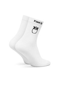 Pinko - PINKO Skarpety długie Noirvegia 106071 A302 Biały. Kolor: biały. Materiał: bawełna #3