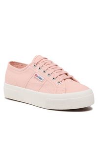 Superga Trampki 2740 Platforma S21384W Różowy. Kolor: różowy. Materiał: materiał. Obcas: na platformie #3