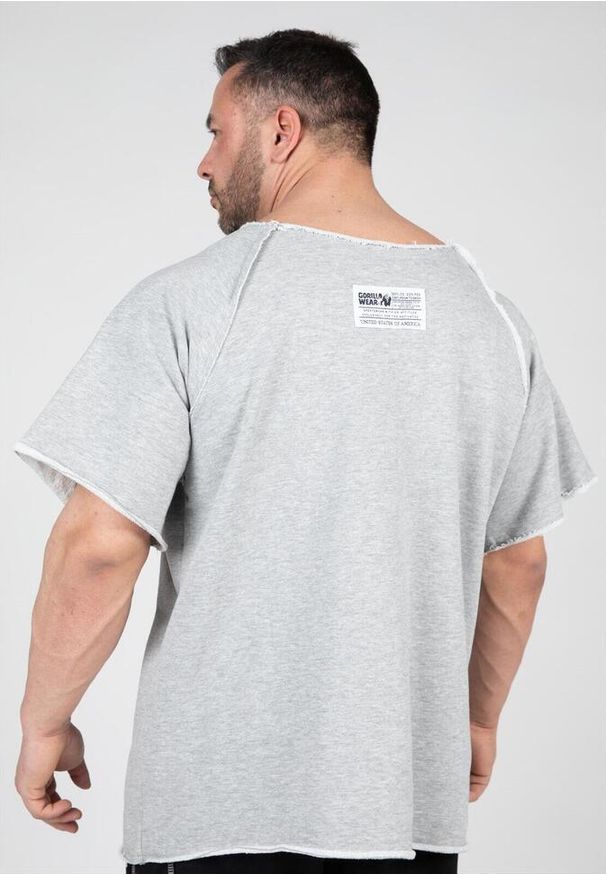 GORILLA WEAR - Classic Top do ćwiczeń - Szary. Kolor: szary. Sport: fitness