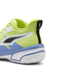 Buty koszykarskie męskie Puma Genetics. Zapięcie: sznurówki. Kolor: żółty, wielokolorowy, niebieski, zielony. Materiał: materiał, syntetyk. Szerokość cholewki: normalna