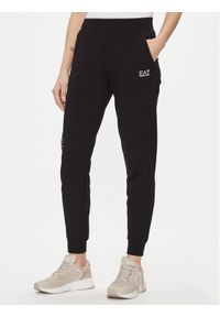 EA7 Emporio Armani Spodnie dresowe 8NTP85 TJTXZ 0203 Czarny Regular Fit. Kolor: czarny. Materiał: bawełna