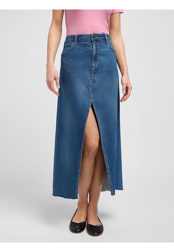 Lee - DAMSKA SPÓDNICA LEE MAXI SKIRT SUNKEN WATERFALL 112349007