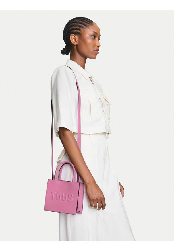 Tous - TOUS Torebka Brenda 2002106613 Różowy. Kolor: różowy. Materiał: skórzane