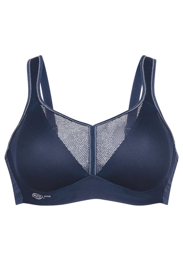 ANITA ACTIVE - Stanik do biegania Air Control mit Delta Pad z wysoki poziomem podtrzymywania. Kolor: niebieski. Materiał: elastan, poliester, poliamid. Sport: bieganie