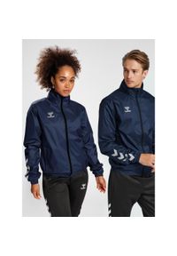 Kurtka ortalionowa piłkarska dla dorosłych Hummel Core XK Spray Jacket. Kolor: niebieski. Sport: piłka nożna