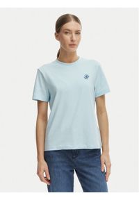 TOMMY HILFIGER - Tommy Hilfiger T-Shirt WW0WW48699 Niebieski Regular Fit. Kolor: niebieski. Materiał: bawełna #1