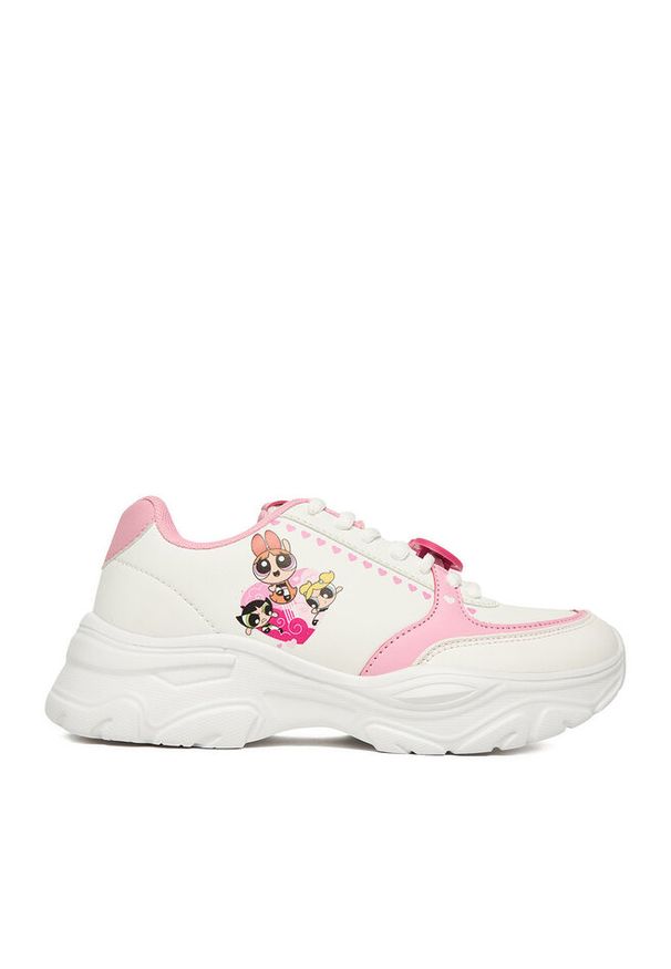 Sneakersy Powerpuff Girls. Kolor: biały