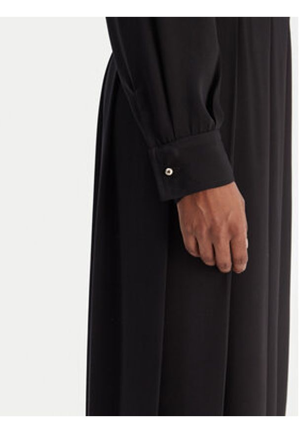 Liu Jo Sukienka koszulowa MF5145 T4241 Czarny Regular Fit. Kolor: czarny. Materiał: syntetyk. Typ sukienki: koszulowe