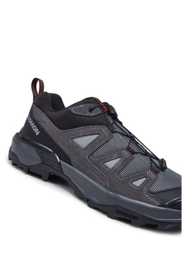salomon - Salomon Trekkingi X Ultra 360 Leather L47571700 Szary. Kolor: szary. Materiał: materiał. Sport: turystyka piesza