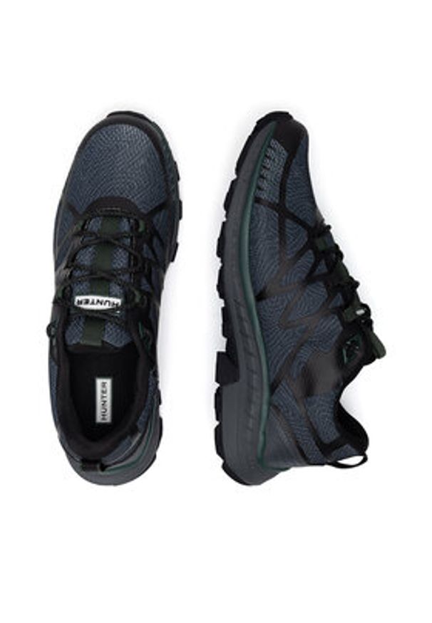 Hunter Sneakersy MAKANA HIKER WP Czarny. Kolor: czarny. Materiał: materiał