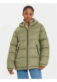 Napapijri Kurtka zimowa A-Box Logo NP0A4HZ2 Zielony Regular Fit. Kolor: zielony. Materiał: syntetyk. Sezon: zima #1