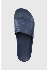 Emporio Armani Underwear klapki męskie kolor niebieski XJPM15 XN871 S961. Kolor: niebieski. Materiał: materiał, guma. Obcas: na obcasie. Wysokość obcasa: niski #2