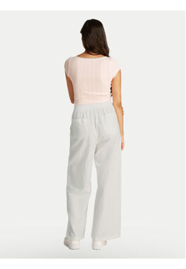 Tommy Jeans Spodnie materiałowe DW0DW20352 Écru Regular Fit. Materiał: bawełna