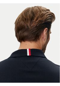 TOMMY HILFIGER - Tommy Hilfiger Polo Essential MW0MW35585 Granatowy Regular Fit. Typ kołnierza: polo. Kolor: niebieski. Materiał: bawełna #5