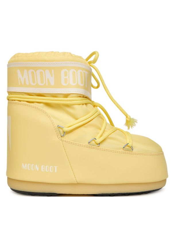 Moon Boot Śniegowce Mb Icon Low Nylon 80D1409340 Żółty. Kolor: żółty. Materiał: skóra