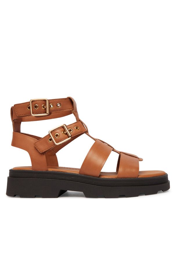 Sandały Clarks. Kolor: brązowy