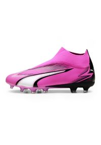 Puma - Buty piłkarskie PUMA Ultra Match + LL FG/AG. Kolor: różowy. Sport: piłka nożna