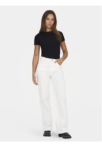 JDY T-Shirt Cirkeline 15307860 Czarny Slim Fit. Kolor: czarny. Materiał: wiskoza #5