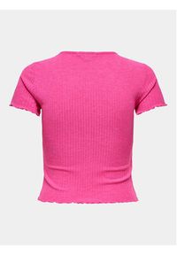 only - ONLY T-Shirt Emma 15201206 Różowy Regular Fit. Kolor: różowy. Materiał: syntetyk #5