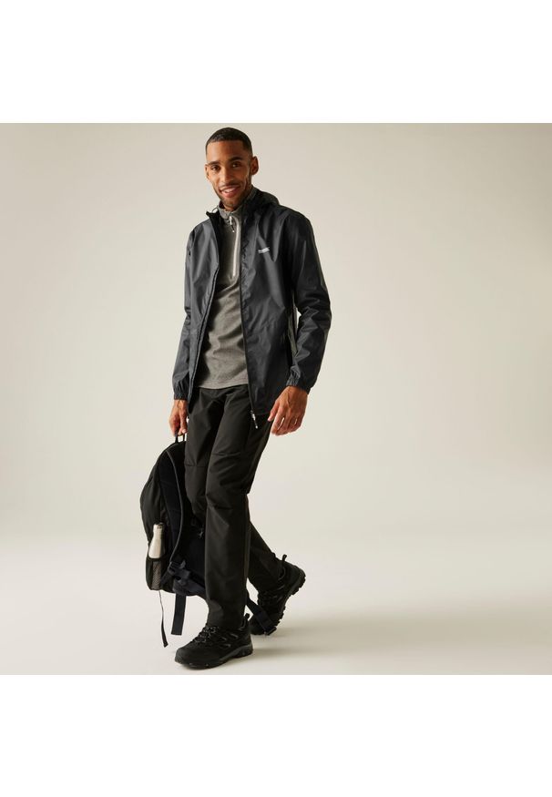Regatta - Kurtka trekkingowa męska Pack It Jacket III kieszonkowa. Kolor: szary. Sport: turystyka piesza